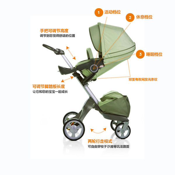 Stokke®xplory® 高座童车  0ZOEGGA001