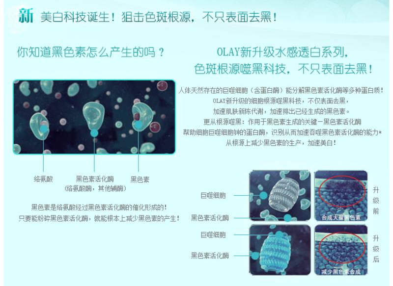 Olay水感透白淡斑弹力面膜5片