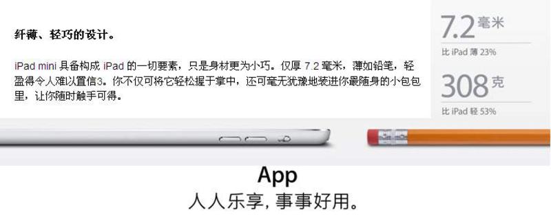 APPLE苹果 iPad mini MD531CH/A 7.9英寸平板电脑(16G WIFI版)(白色)