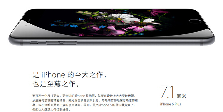 APPLE苹果 iPhone 6 Plus 16G版4G手机(金色)A1524公开版三网通用