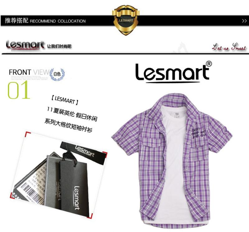 LESMART 男装 多口袋工装裤 休闲短裤 男式短裤MDSP1119