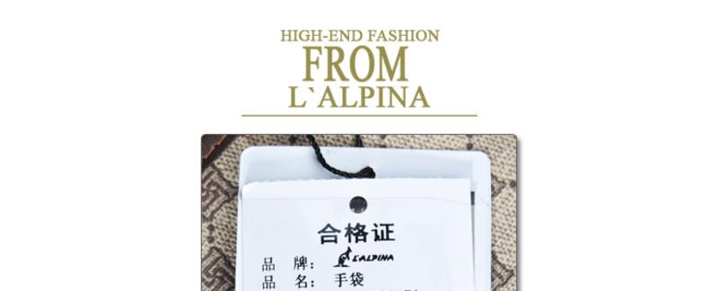 L'ALPINA/阿尔皮纳袋鼠 休闲 手提包 男 B21010301EA 啡色