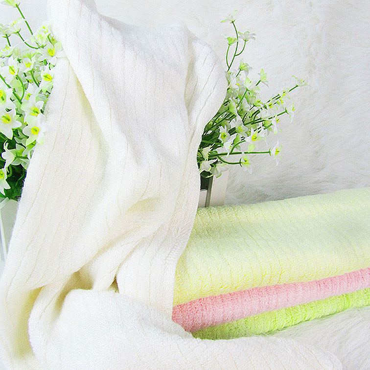 清悦 生态竹纺 竹纤维女士美容毛巾TO-123（颜色随机）