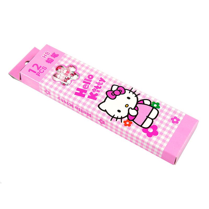 Hello Kitty HB圆杆塗頭鉛筆-12入彩盒PC-HK0004