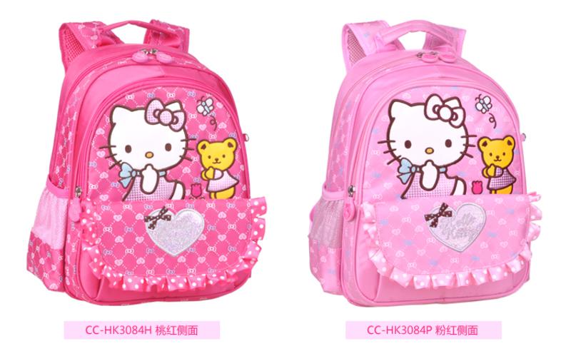 Hello Kitty漂亮花边小学生书包卡通双肩书包CC-HK3084