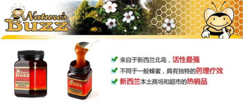 纽蜂宝 Natures Buzz Active 15+马奴卡蜂蜜 4瓶装(不含关税)