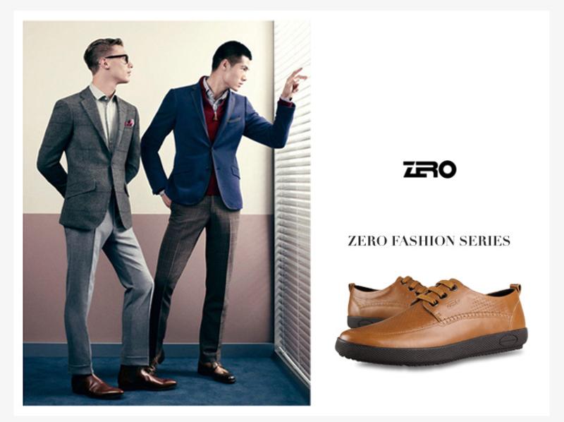 Zero/零度 男士 头层牛皮 商务休闲皮鞋 99637