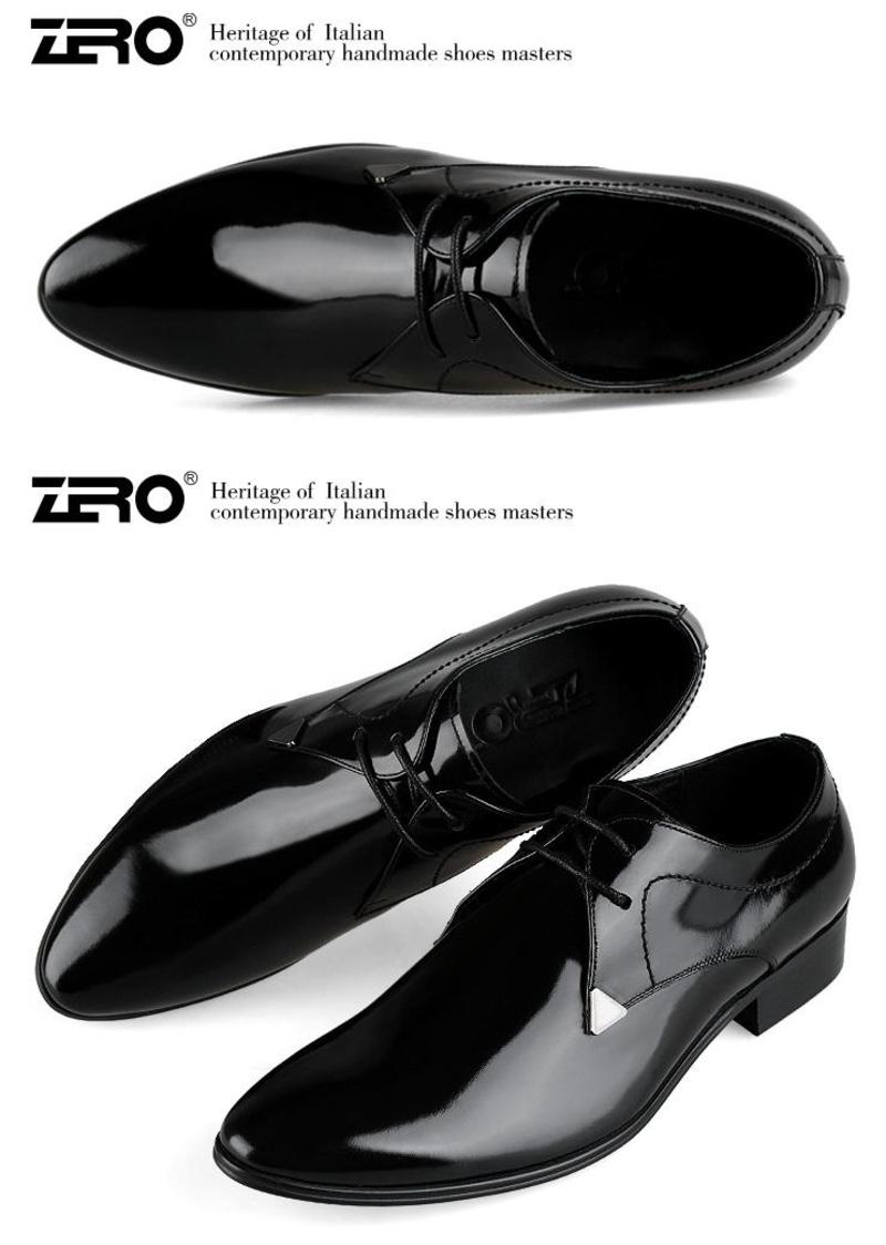 Zero/零度 男士 头层牛皮 商务正装皮鞋 93065