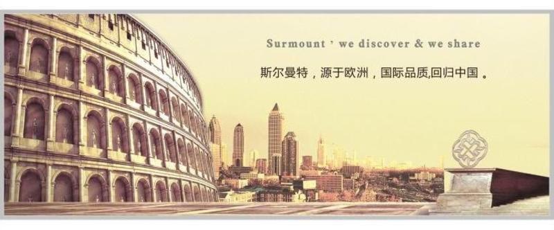 Surmount斯尔曼特 时尚温度表盘电热水壶 1.7L 炫彩不锈钢 SMT-202T-3（橙色）