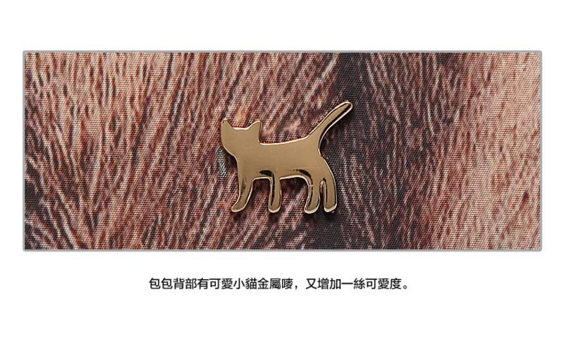 Artmi韩版猫咪图案大包时尚包手提包AET001