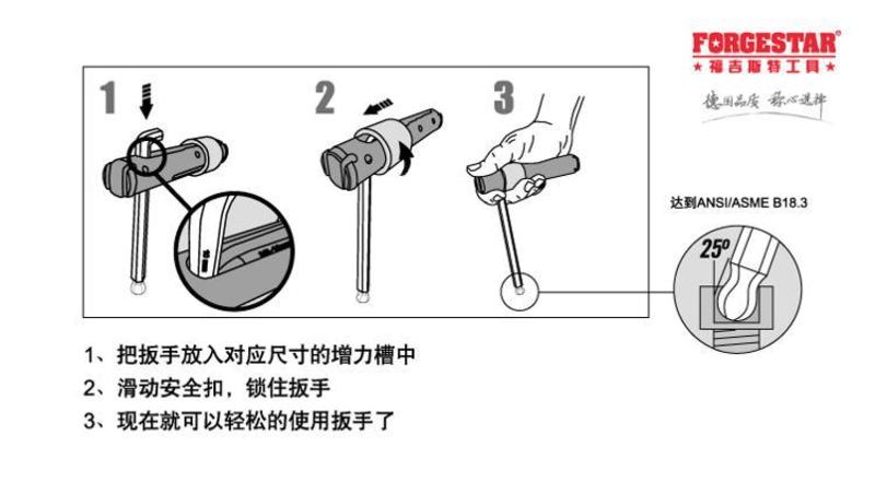 福吉斯特（Forgestar） 特长(球头)六角扳手 5F04090