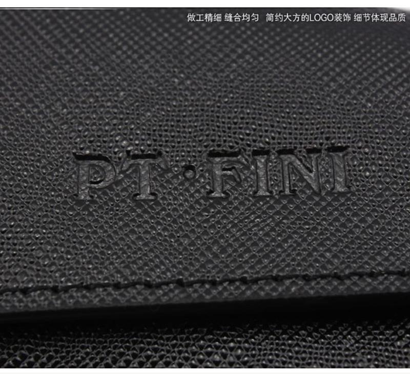 伯特菲尼 PT.FINI 2012新款压纹牛皮男士钥匙包 PT2037-04（黑色）