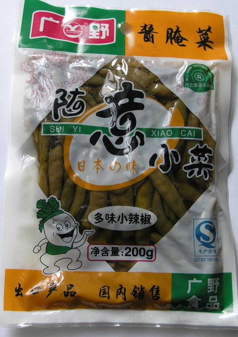 【河北特产】广野木耳贡菜加多味小辣椒200g*30