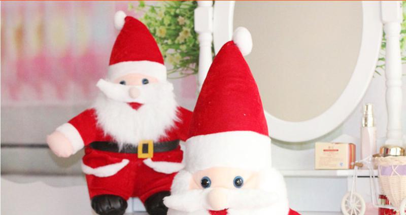 ILOOP圣诞老人公仔 圣诞老人毛绒玩具 圣诞节装饰品 儿童圣诞节小礼物1m