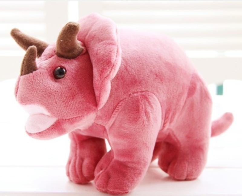 ILOOP毛绒玩具可爱小恐龙公仔 创意犀牛玩偶布娃娃 汽车吸盘挂饰