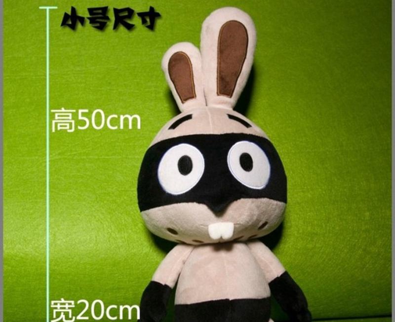 iloop尤马动画 原创设计 手工制作毛绒玩具 超萌拉比兔 疯果 YM3