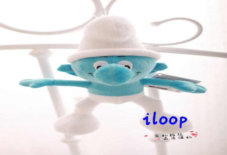 ILOOP新款蓝精灵毛绒玩具公仔一套/6只创意毛绒玩具节日礼物