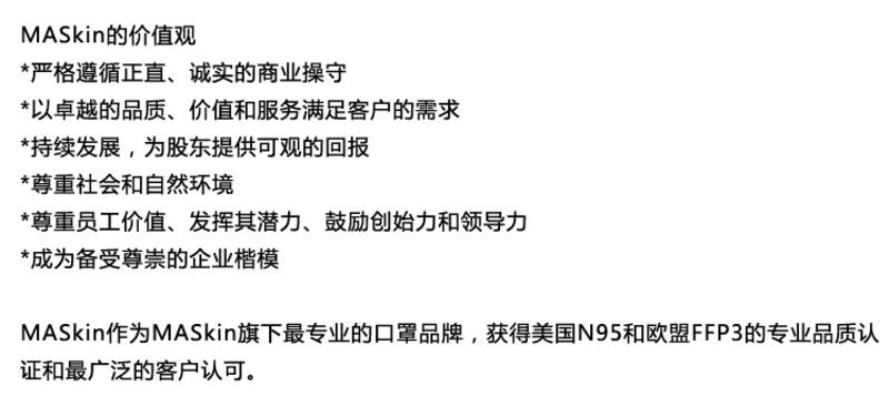 MASkin 8225标准型 头戴式折叠型防护口罩10只装(防抗PM2.5雾霾禽流感H7N9