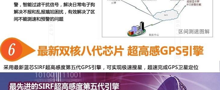 吉斯卡 布加迪电子狗D9 固定流动测速预警一体机