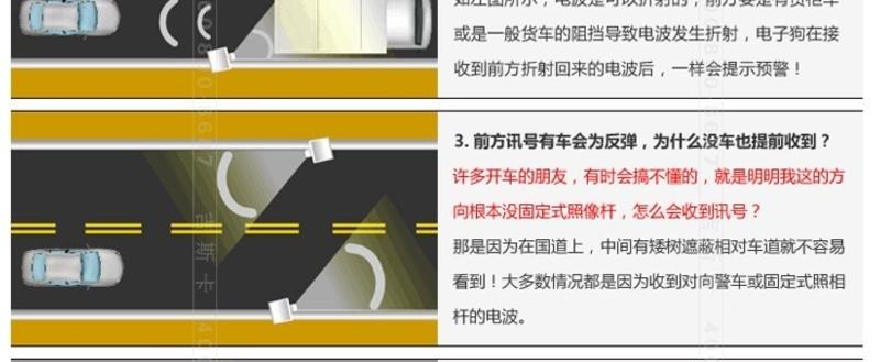 吉斯卡 布加迪电子狗D9 固定流动测速预警一体机