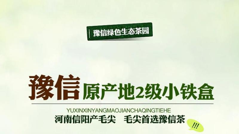 豫信茶叶 2016年春茶信阳毛尖绿茶原产地2号铁盒 自产自销