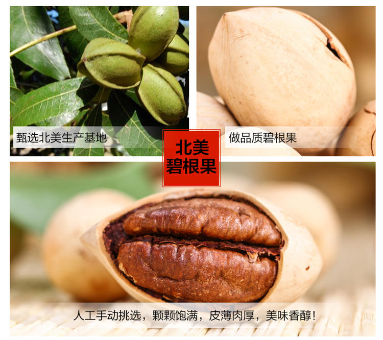 【新疆特产】佳嘉乐 零食坚果特产美国山核桃碧奶油味碧根果230g*2