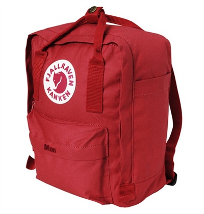 诺一同款 Fjallraven北极狐康坎迷你背包 Kanken Mini 牛红色 7升