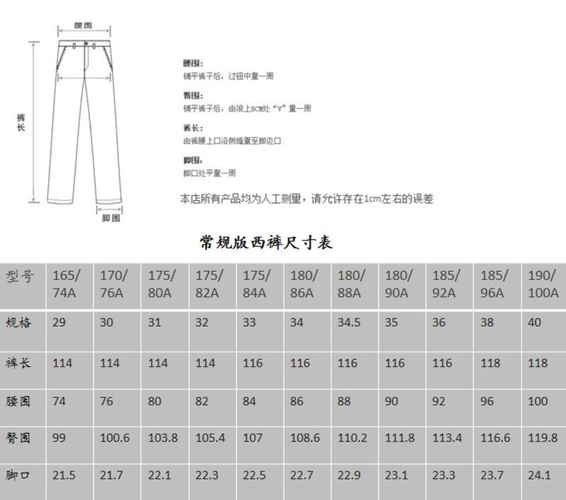 SARTORE（萨托尼) 男装 西裤 商务正装 藏青 03039145