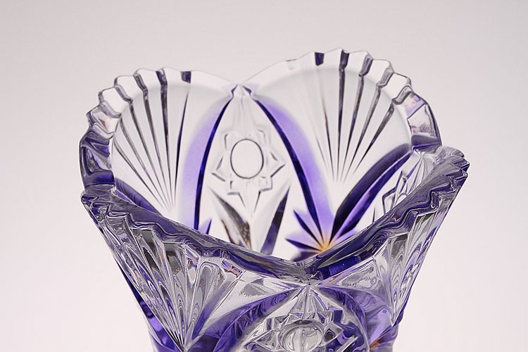 君子高级玻璃花瓶 JZ-214-1紫色