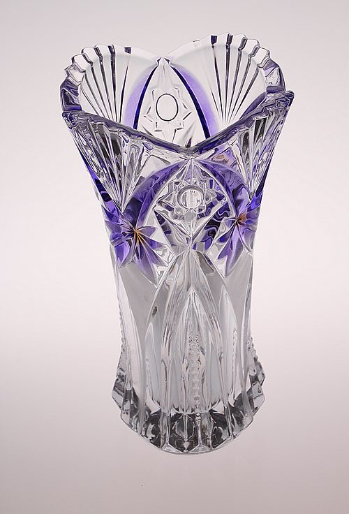 君子高级玻璃花瓶 JZ-214-1紫色