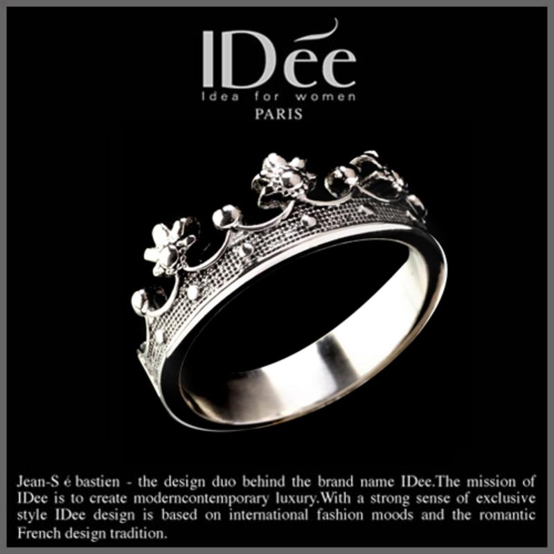 法国IDee首饰戒指-复古王冠皇冠戒指