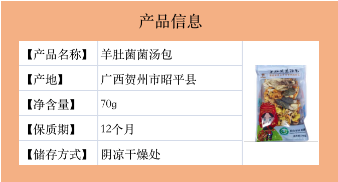 富源达 【广西贺州特产】羊肚菌汤包源自世界长寿市贺州市的珍礼