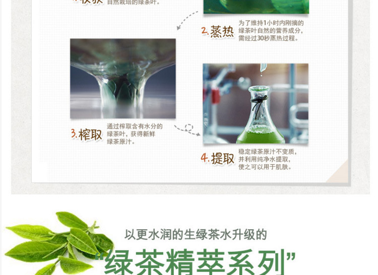 【海外购】【包邮包税】韩国Innisfree悦诗风吟绿茶精萃平衡柔肤露乳液 160ml