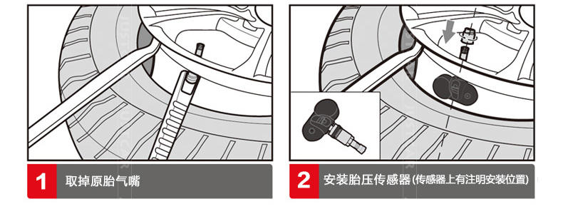 铁将军胎压监测 无线太阳能内置胎压TPMS汽车轮胎检测报警器T179