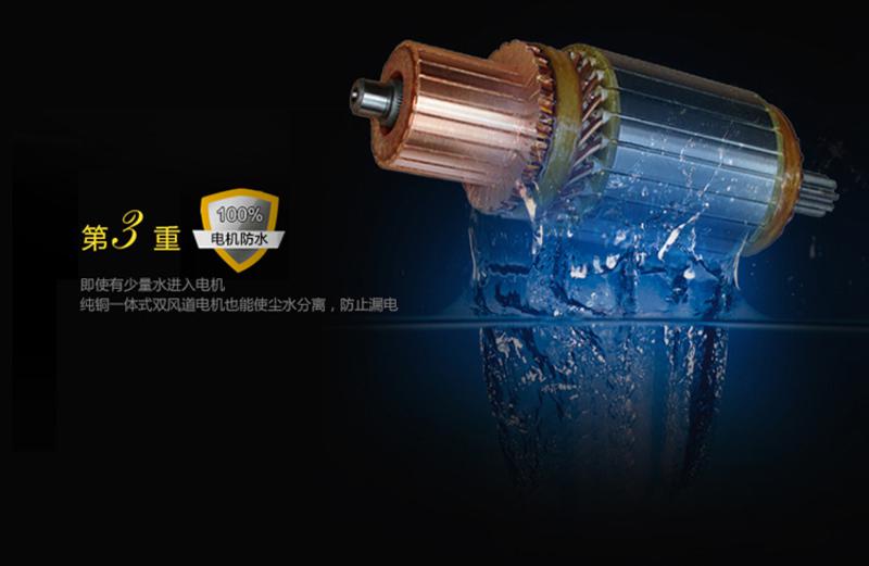 宝家丽 工业吸尘器 GY-408 25升商家用吸力大功率强力工业洗车场桶式吸尘器