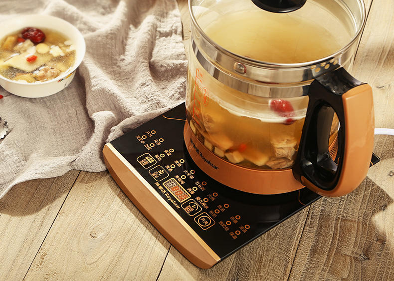 荣事达养生壶全自动加厚玻璃多功能1.8L电热水壶烧水壶煮茶器煮茶壶