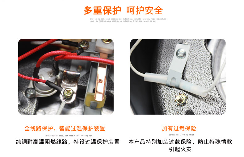 荣事达电饭煲大容量家用老式多功能电饭锅 不沾内胆简单易控易清洗带蒸屉