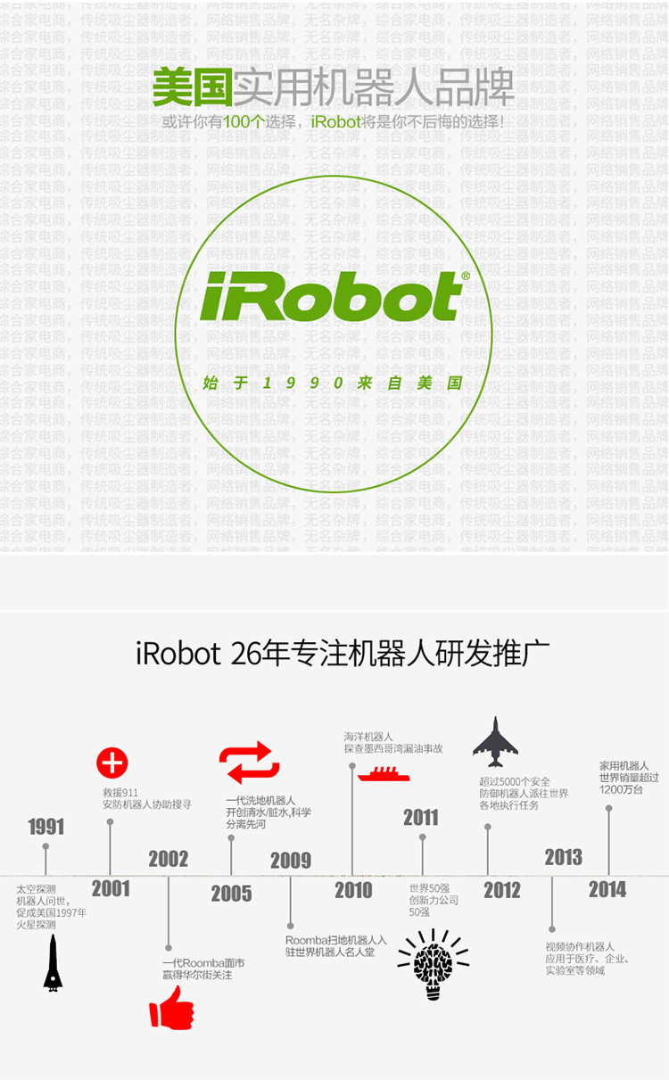 美国艾罗伯特（iRobot）601 智能扫地机器人 吸尘器