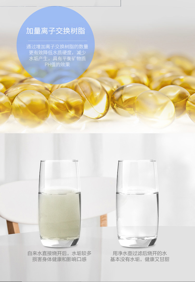 霍尼韦尔 净水壶 WTE-G-D(CL)-3.6-PT01 一壶四芯3.2L