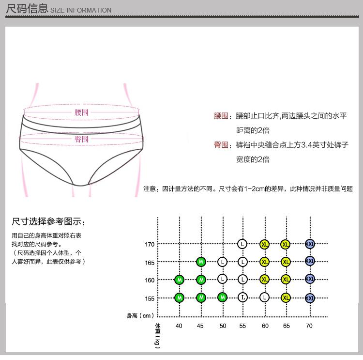 俞兆林 简约自然纯色棉质抗菌中腰三角内裤女士 无痕