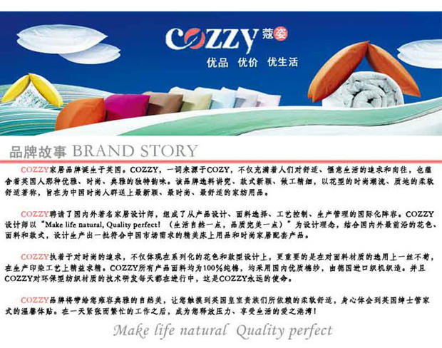 COZZY蔻姿亲肤舒适舒眠枕