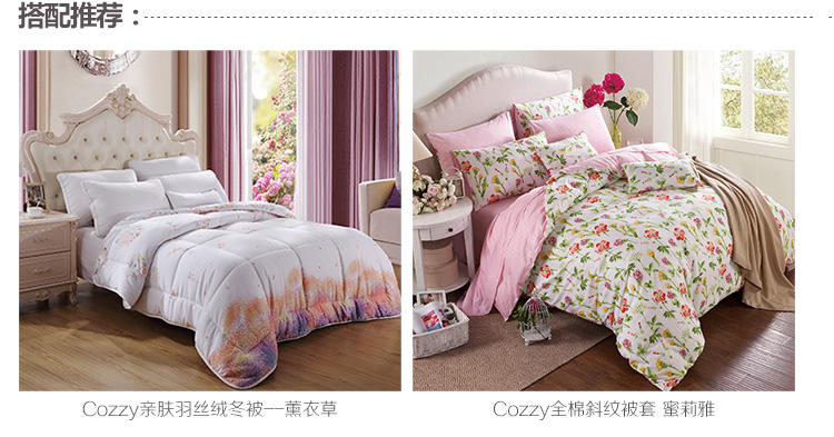 cozzy蔻姿家纺精品羽丝绒舒眠枕--多琳（只装）