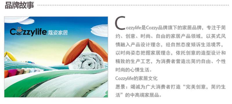 cozzylife 蔻姿家居 轻柔加厚保暖羽丝绒盖毯180*200CM