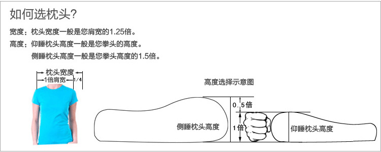 汉妮威颈椎保健枕头 护颈枕/慢回弹记忆枕0820 专柜正品