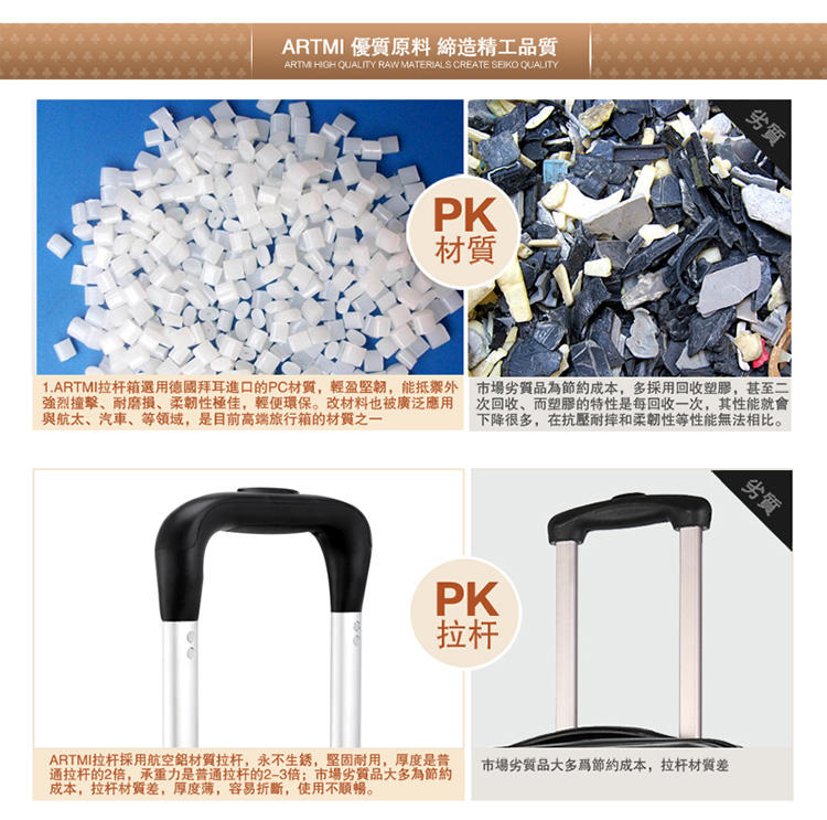 Artmi新品 拉杆箱万向轮旅行箱女可爱箱卡通行李箱包ADX0003