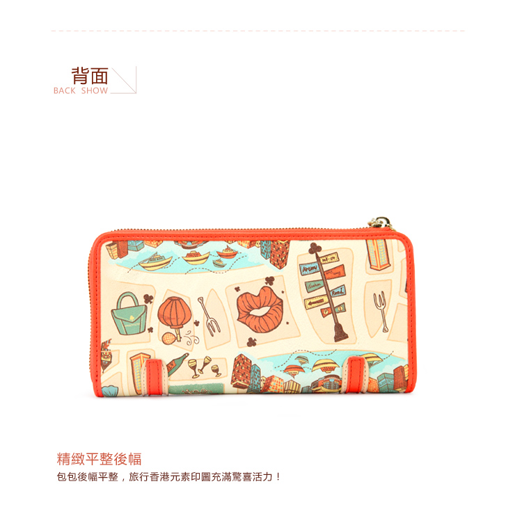 正品Artmi新款 日韩时尚长款钱包甜美可爱撞色女士包包潮APQ0763