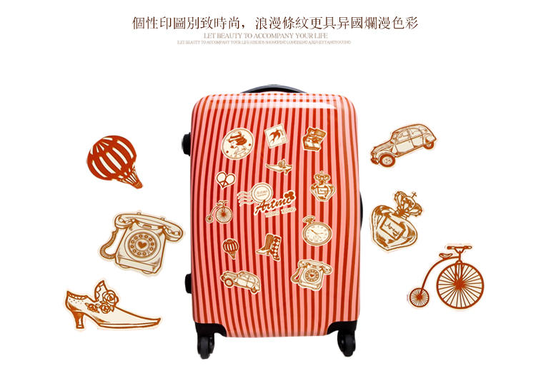 Artmi新品 拉杆箱万向轮旅行箱女可爱箱卡通行李箱包ADX0003