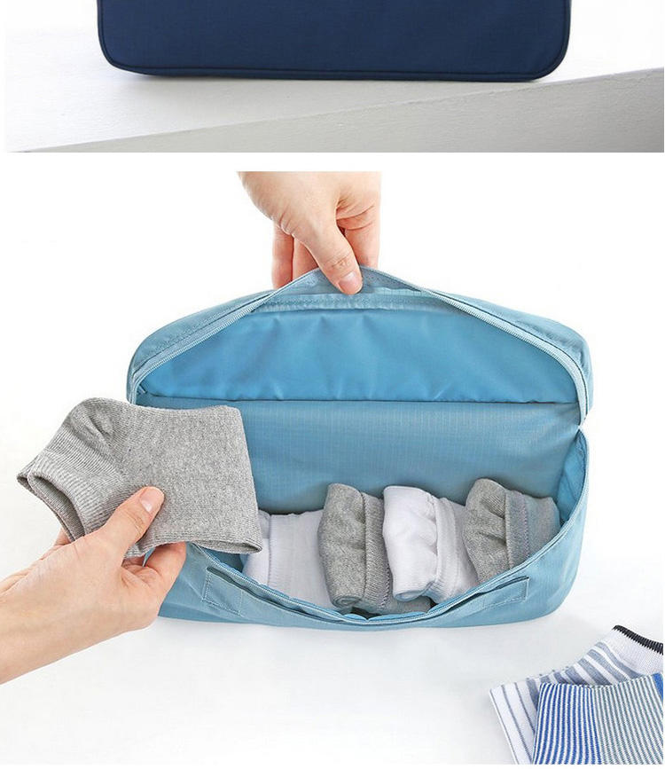 FALIMART 韩版多功能分隔袜子收纳袋 便携洗漱包 内衣裤整理收纳包 整理包