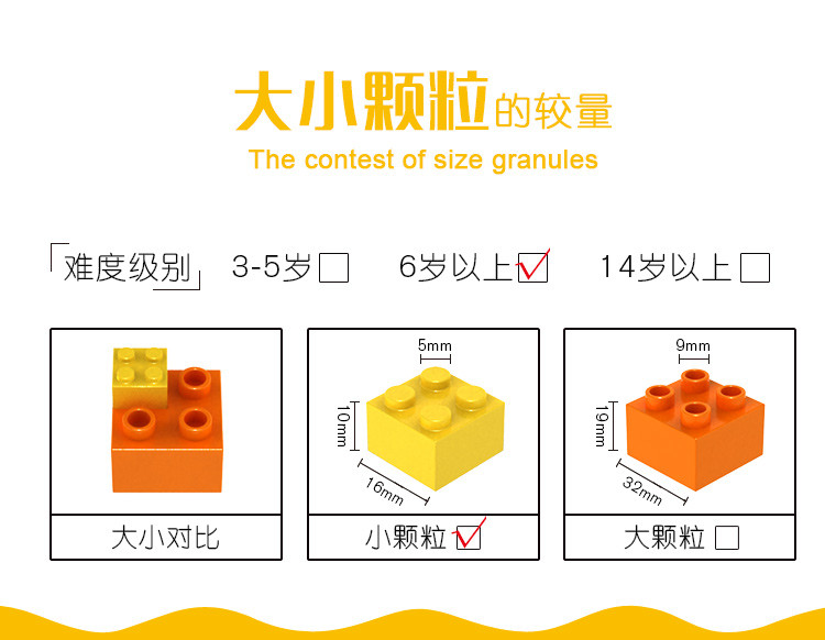 【汕头馆】万格儿童小颗粒积木塑料玩具益智拼装系列积木