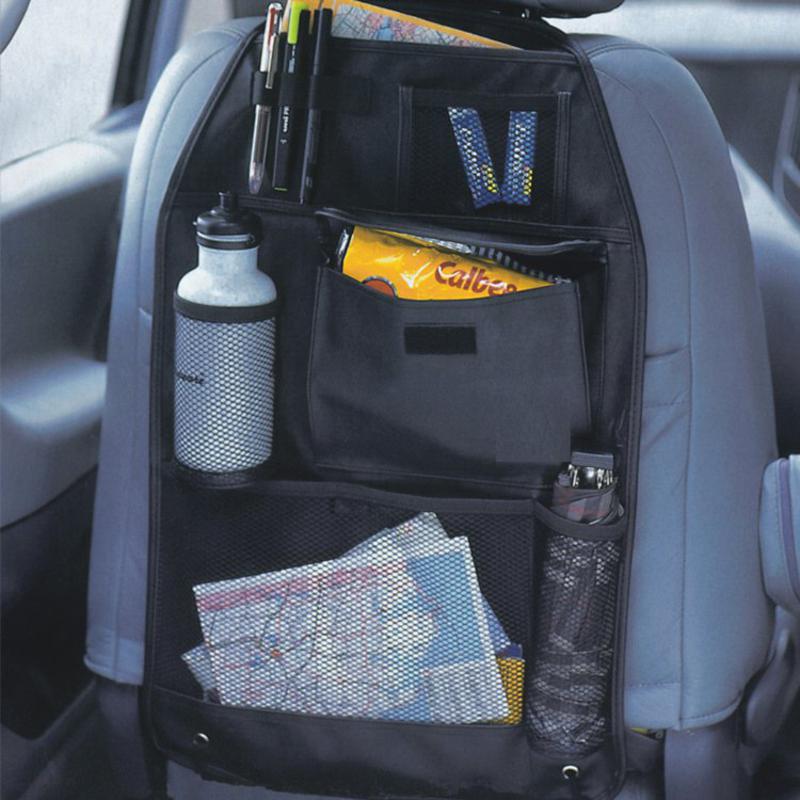 车旅伴 汽车椅背收纳置物袋 HQ-C1112（米色）